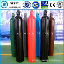 Cilindro de gas industrial de acero sin costura de alta presión 40L (ISO9809-3)